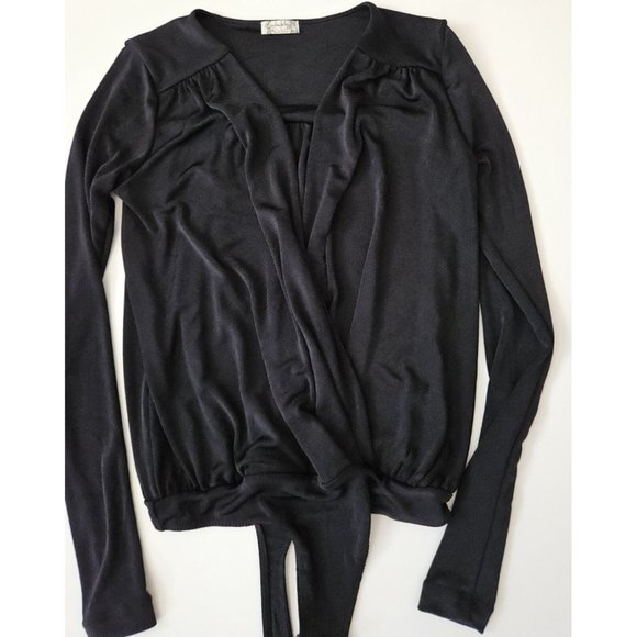 Intimately Free People XS Turnt Crossover Bodysuit Top Black - Picture 5 of 6